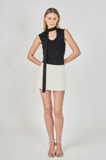 Neckband Knitted Top