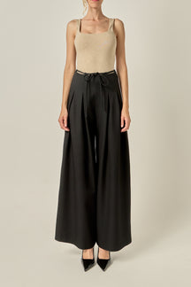 Waist Tape with High Waist Long Pant