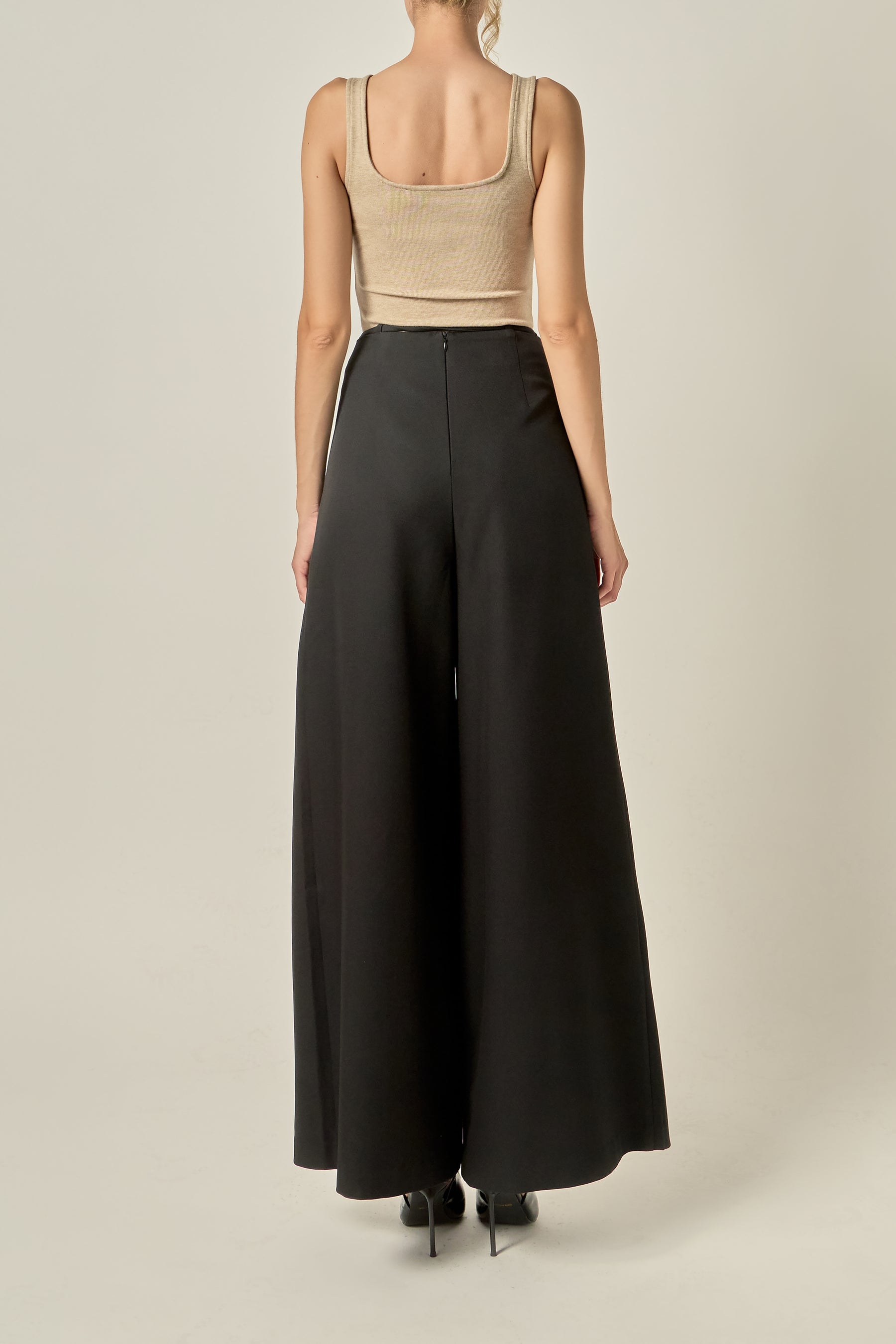 Waist Tape with High Waist Long Pant