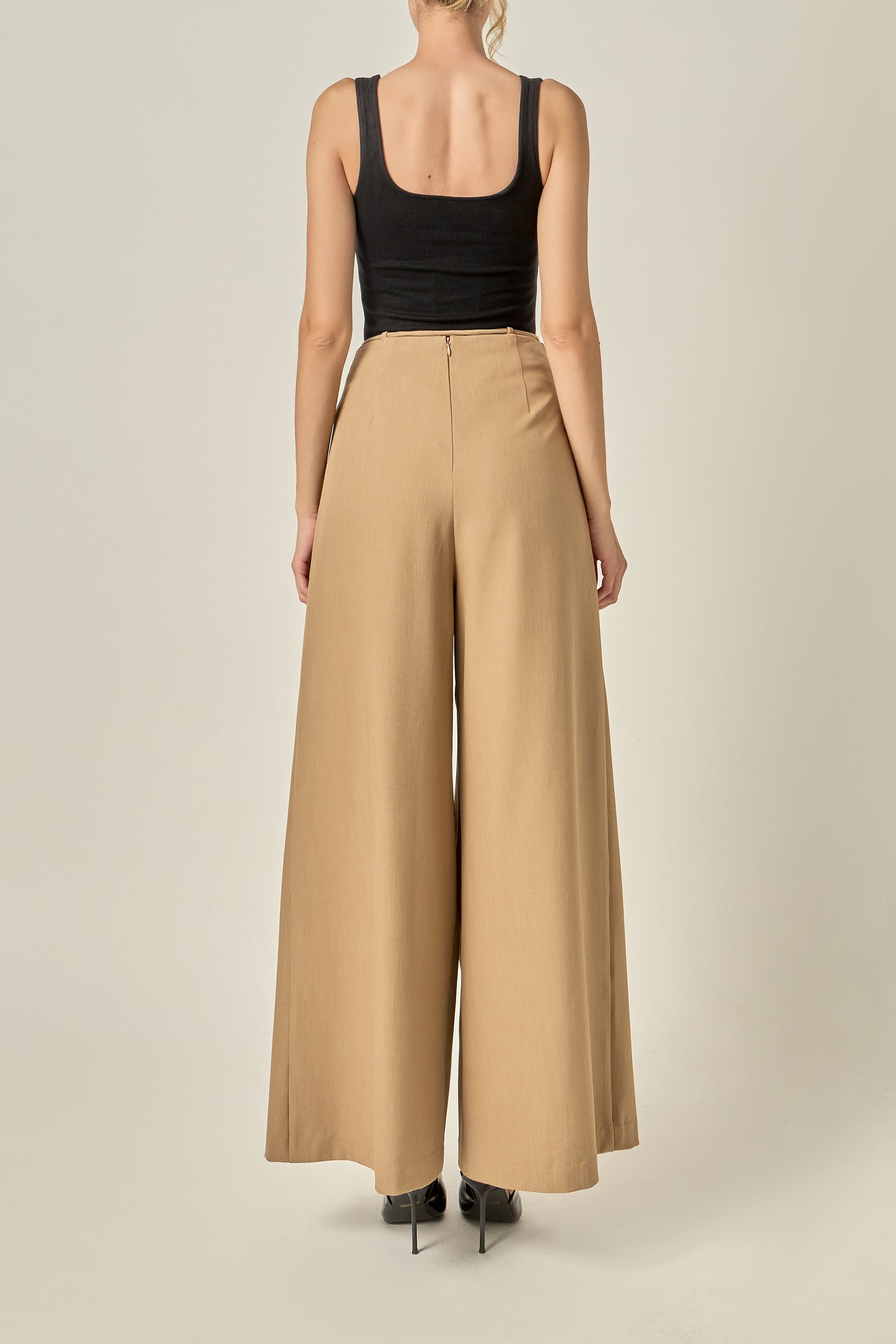 Waist Tape with High Waist Long Pant
