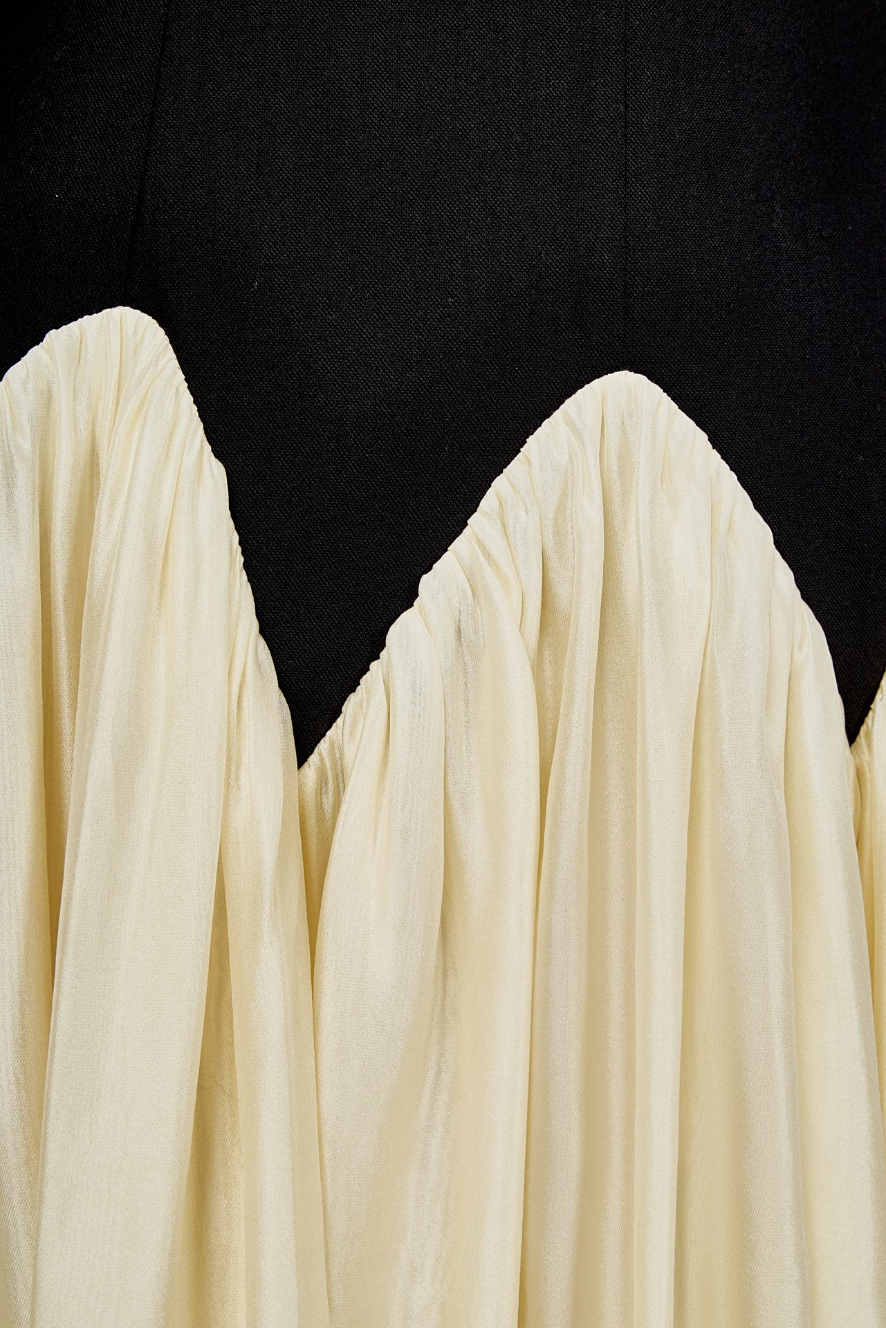 Contrast Color Midi Dress