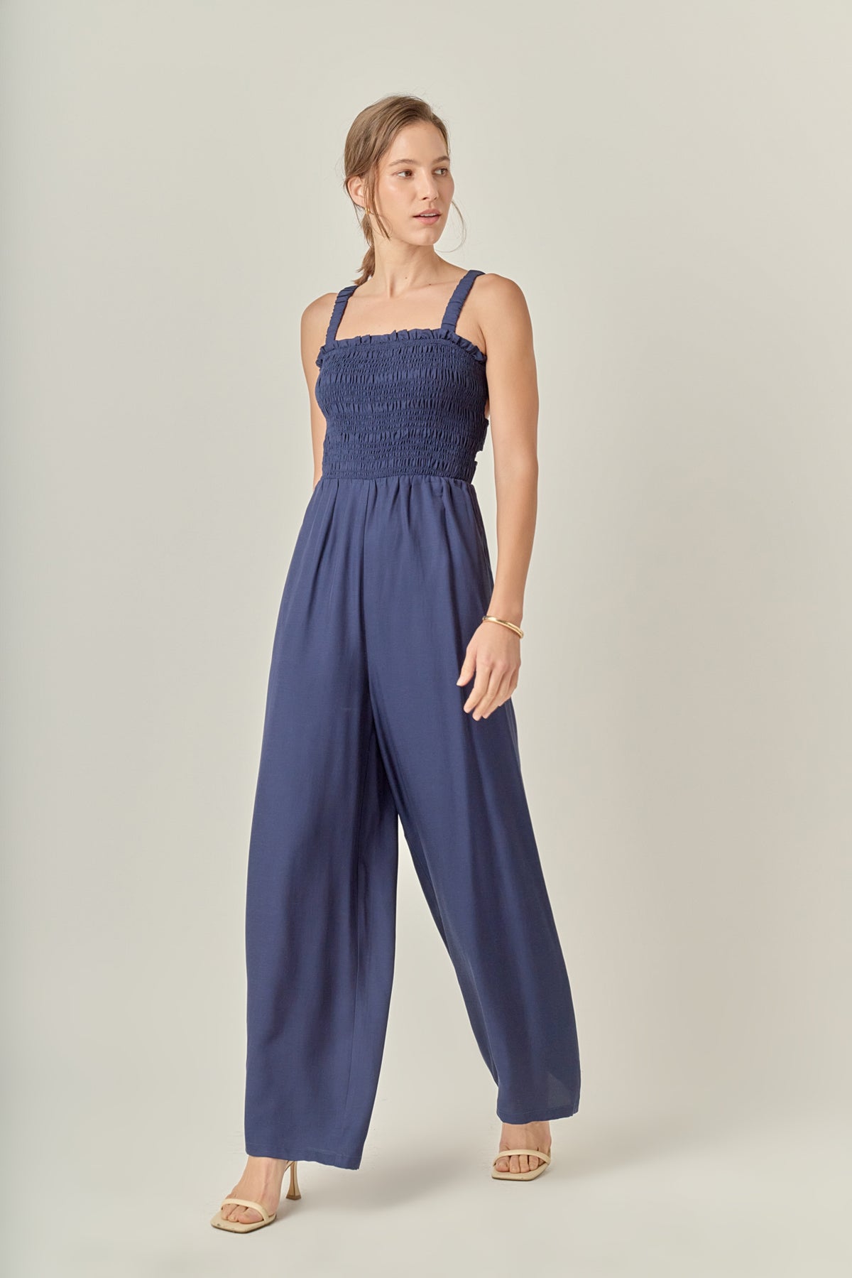 Elastic Strap Detail Jumpsuit