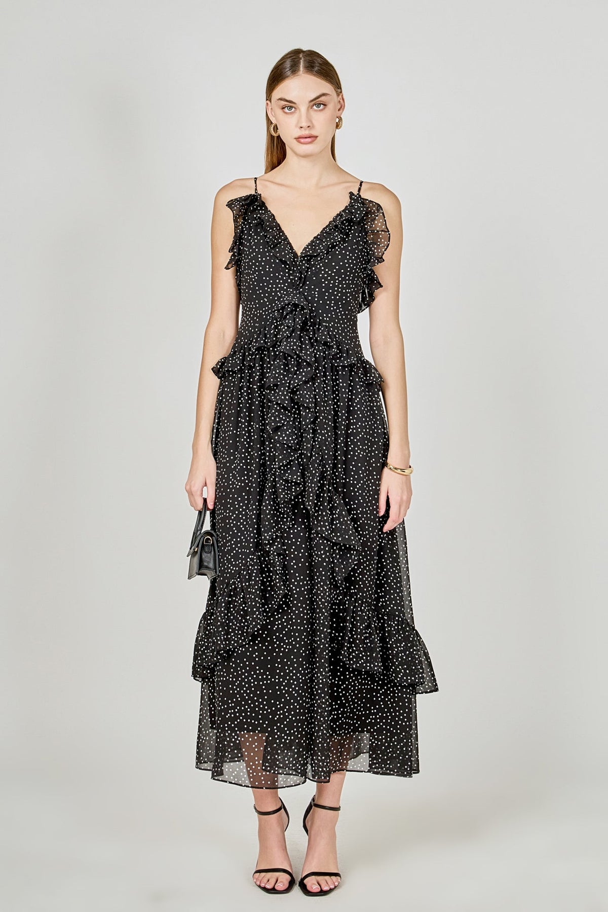 Polka Dot Ruffle Dress