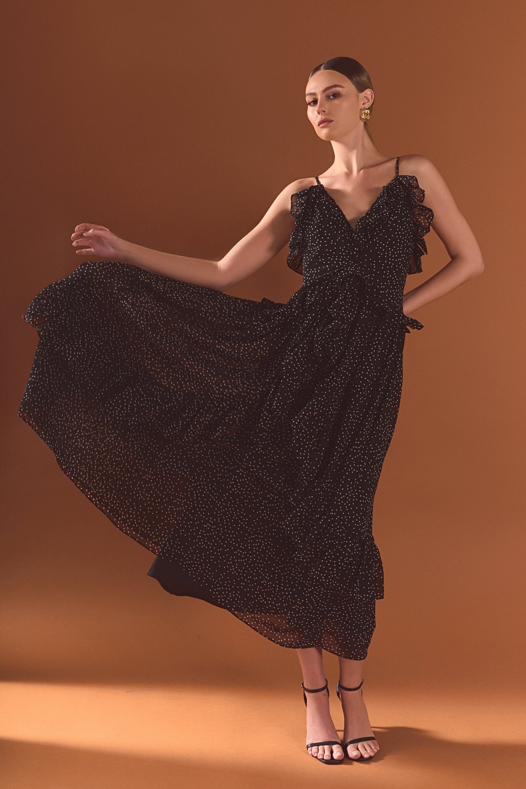 Polka Dot Ruffle Dress