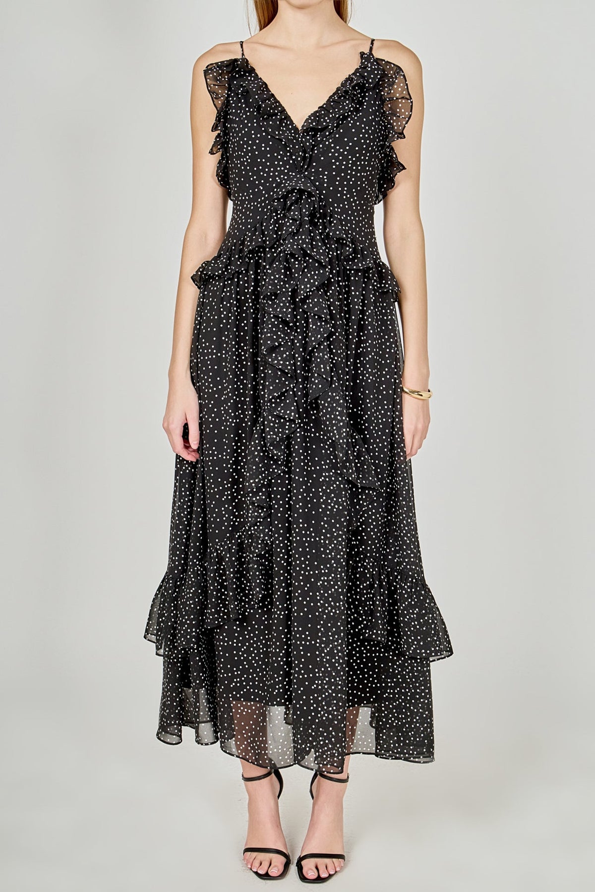 Polka Dot Ruffle Dress