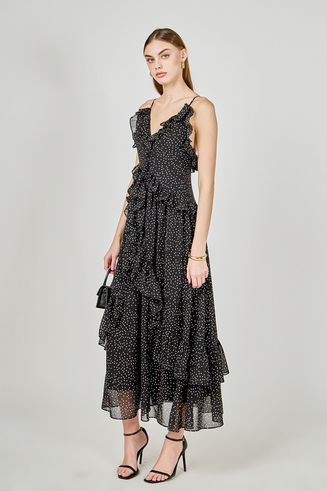 Polka Dot Ruffle Dress