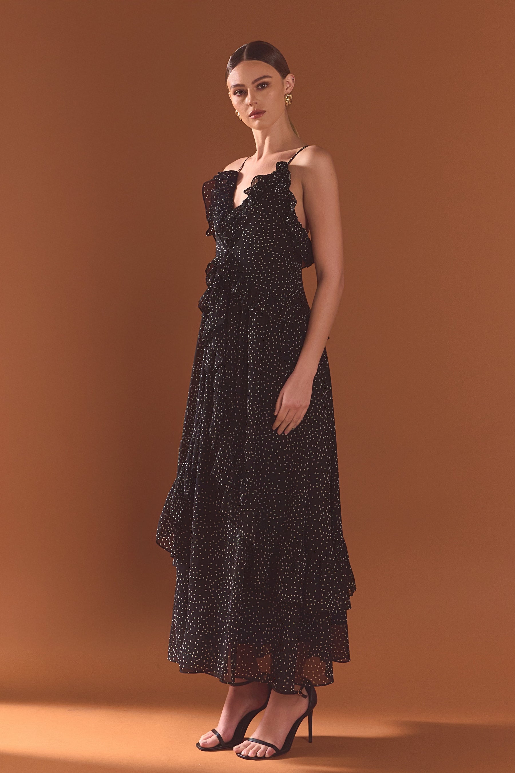 Polka Dot Ruffle Dress