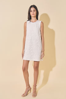 Lace and Pearl Mini Dress