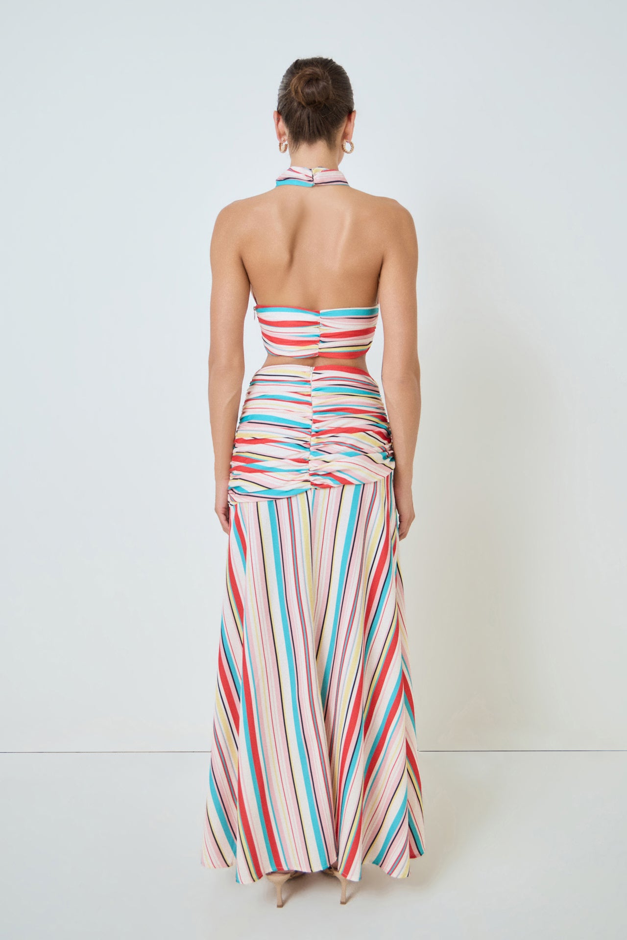 Ruched Maxi Skirt