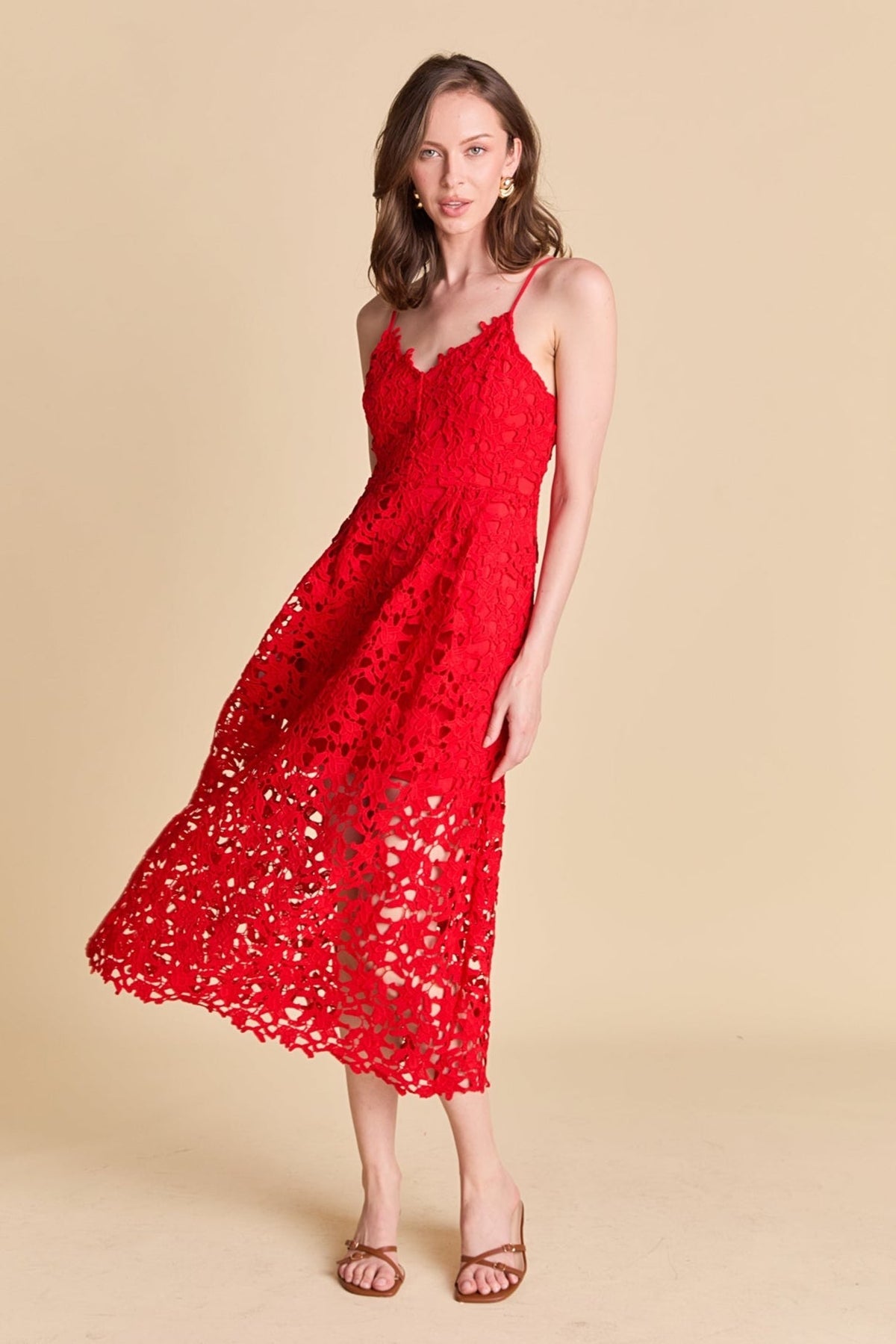 ENDLESS ROSE - Lace Midi Dress - DRESSES available at Objectrare