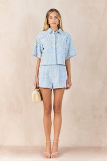 Embroidered Detail Top