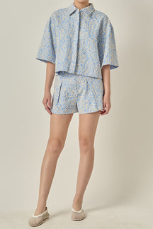 Embroidered Detail Top