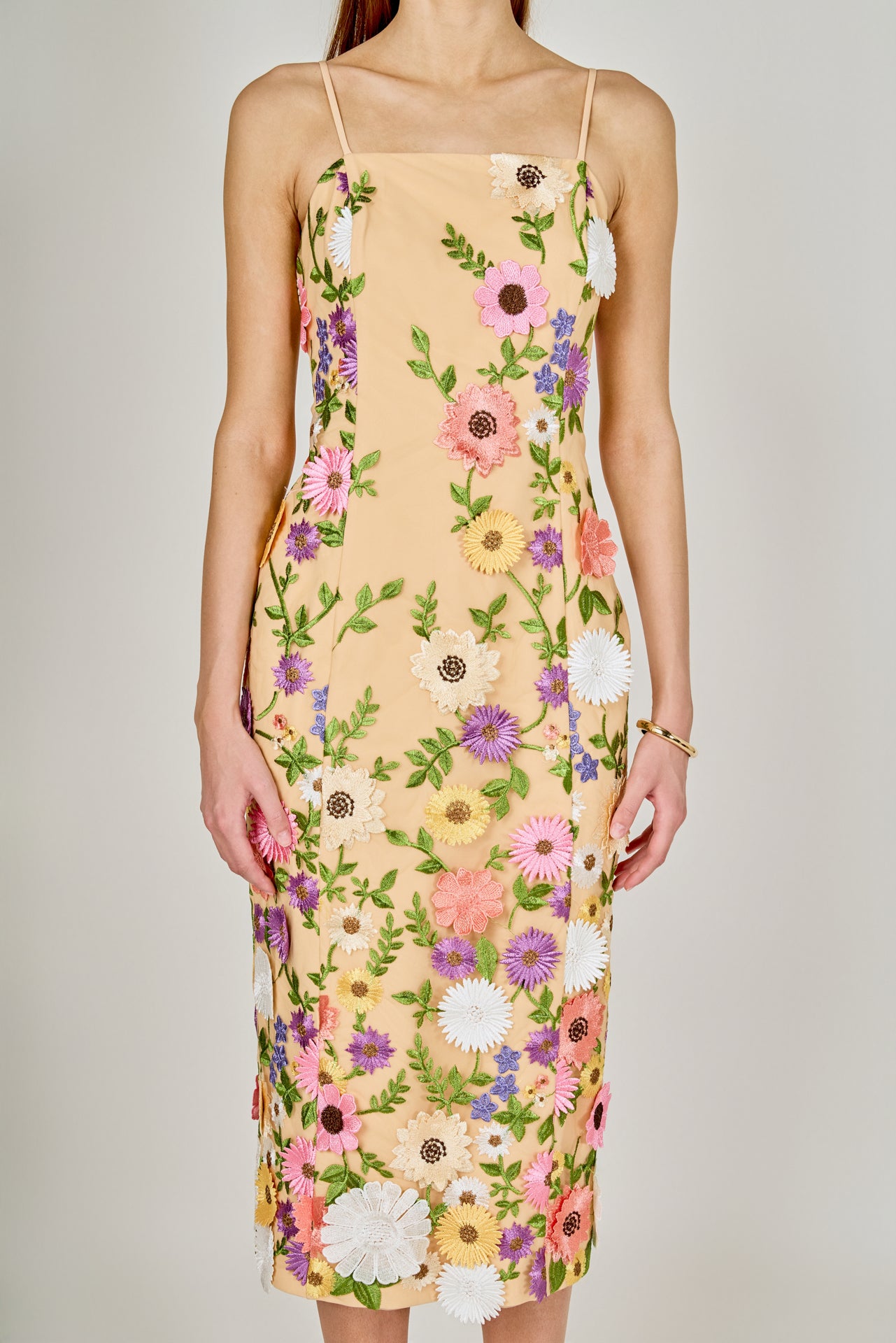 floral embroidered bodycon dress ZAPAKA Women Apricot Bodycon Homecoming Dress Floral Embroidered Short Party Dress with Sequins, Apricot / US18W
