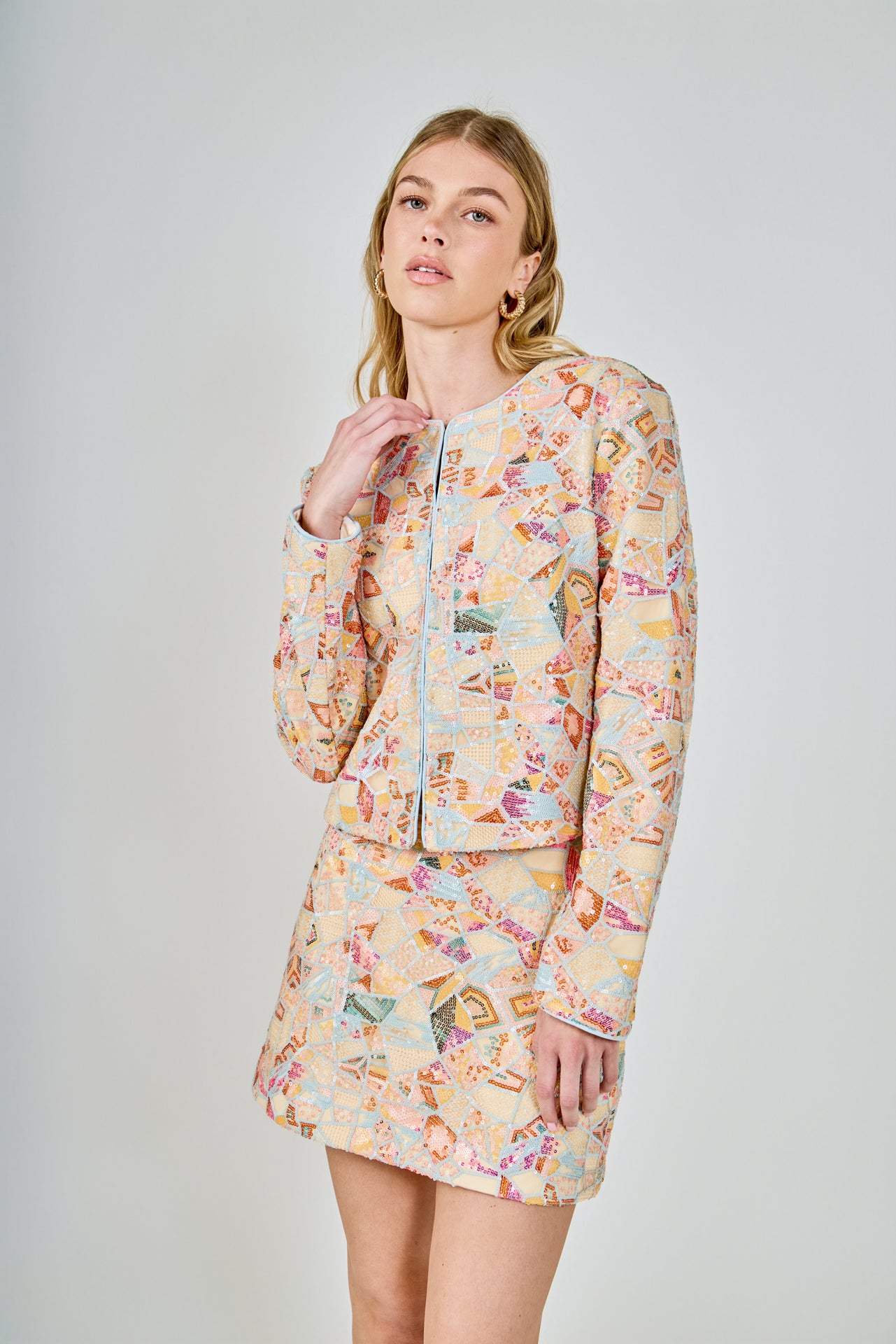 Muliticolor Sequins Jacket