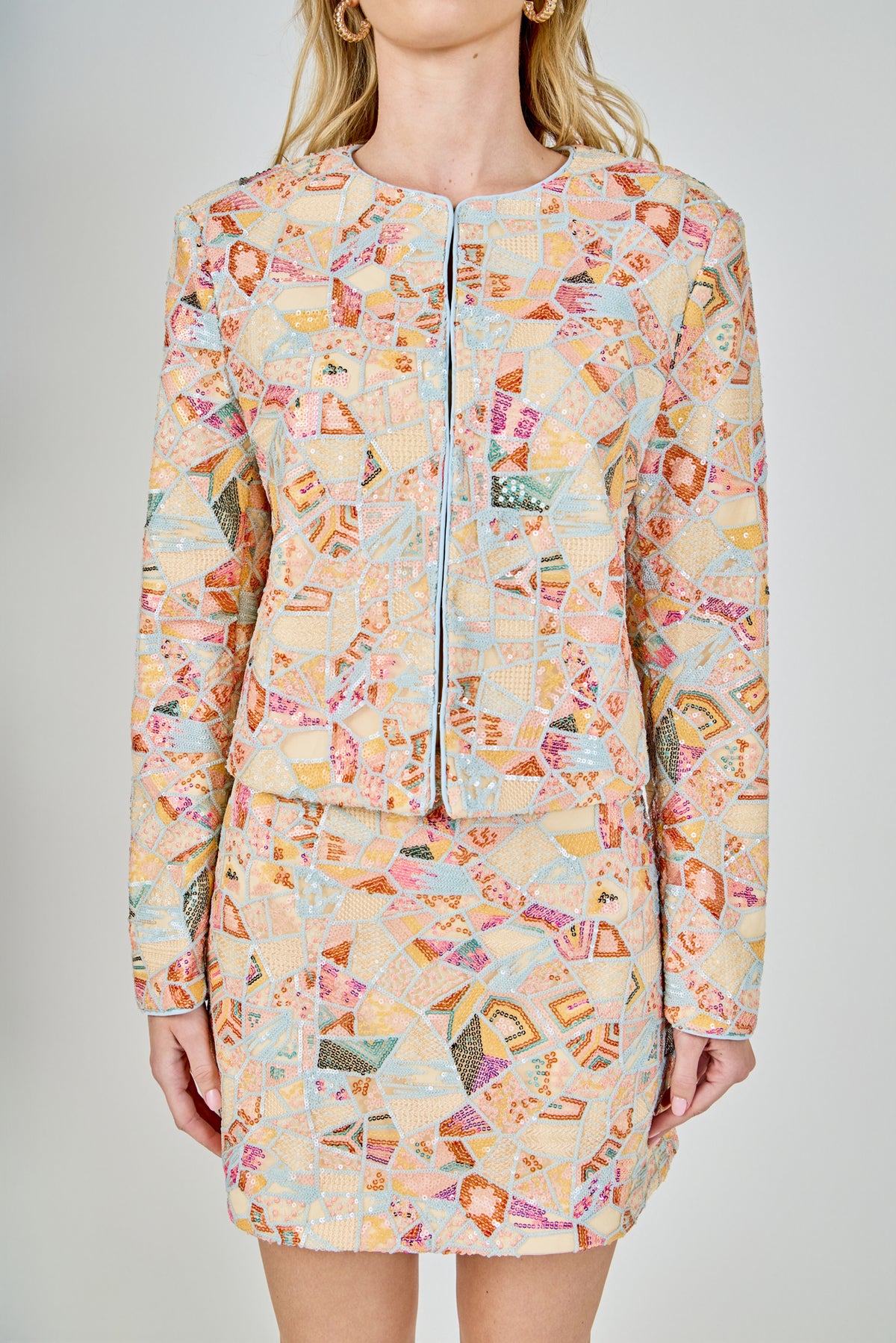 Muliticolor Sequins Jacket