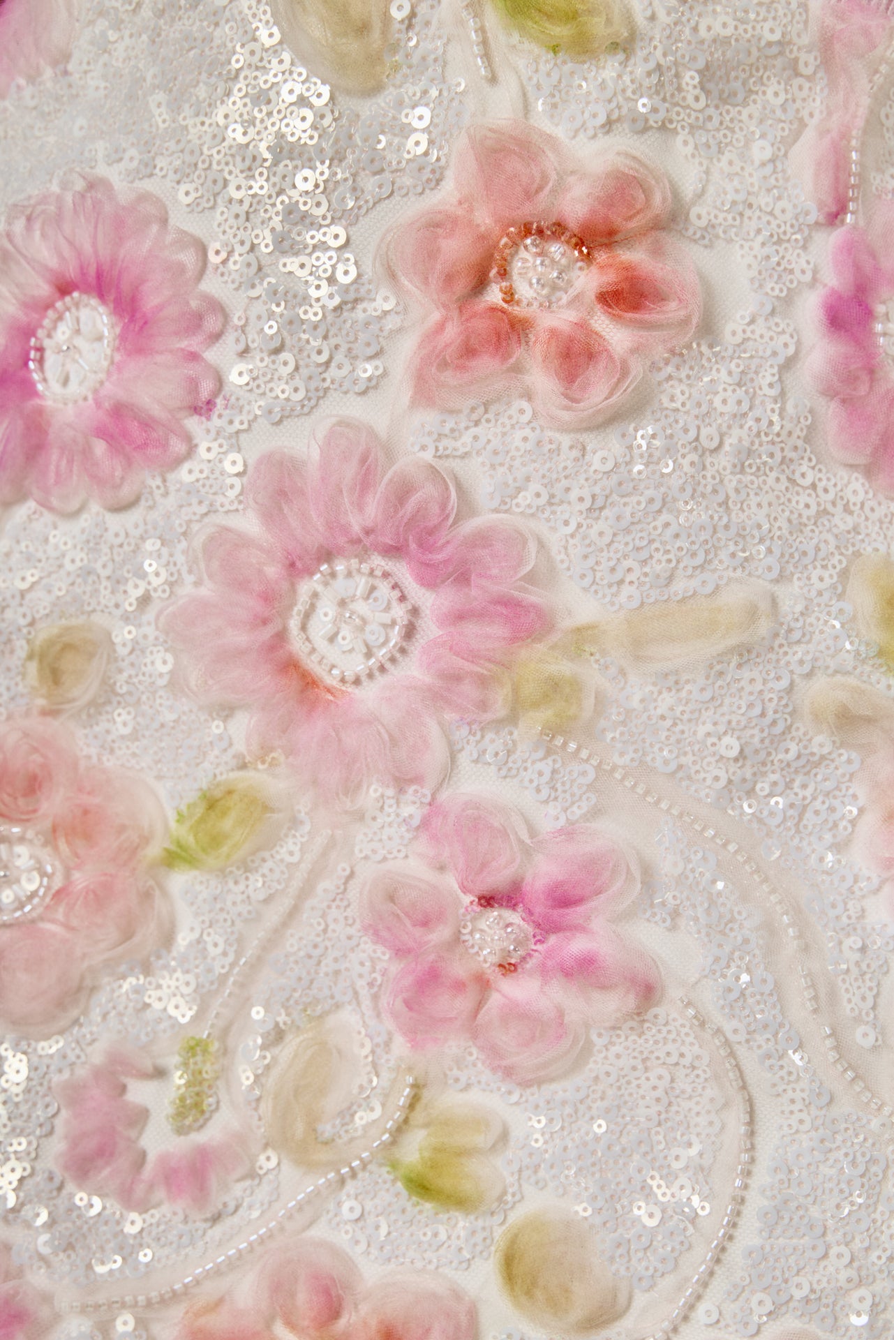 Floral Sequin Lace Mini Skirt