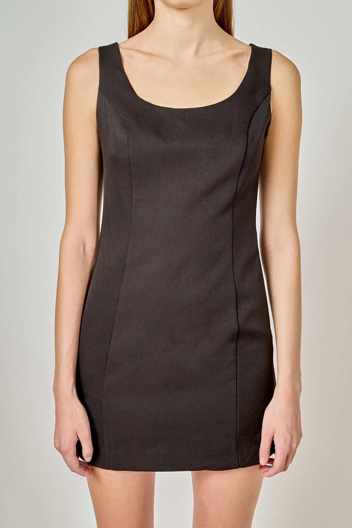 Cutout Bow Fitted Mini Dress