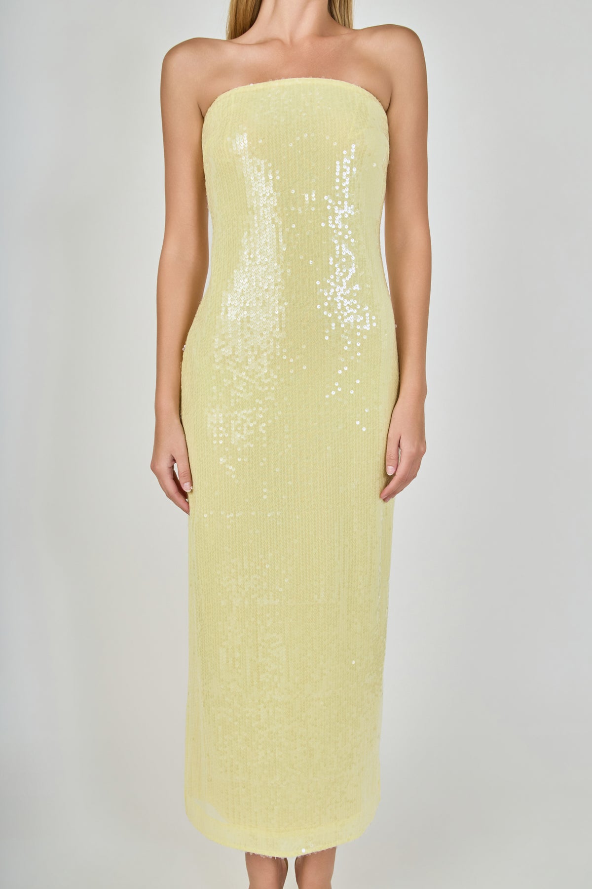 Courtney Strapless Sequins Maxi Dress