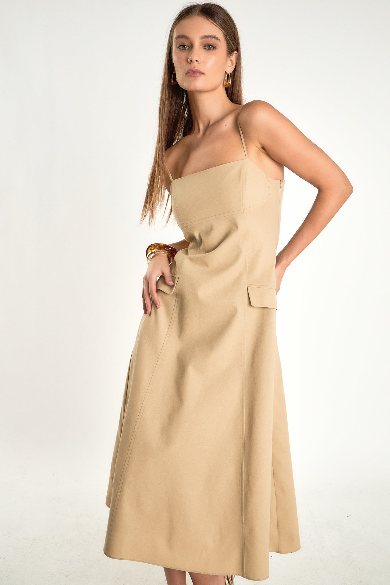 ENDLESS ROSE - Linen Maxi Dress - DRESSES available at Objectrare