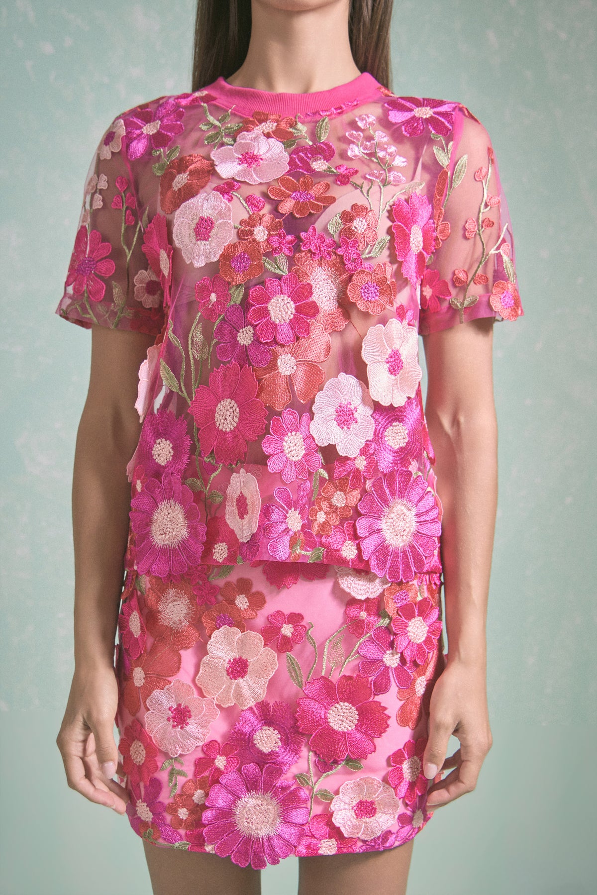 Floral Embroidered Top