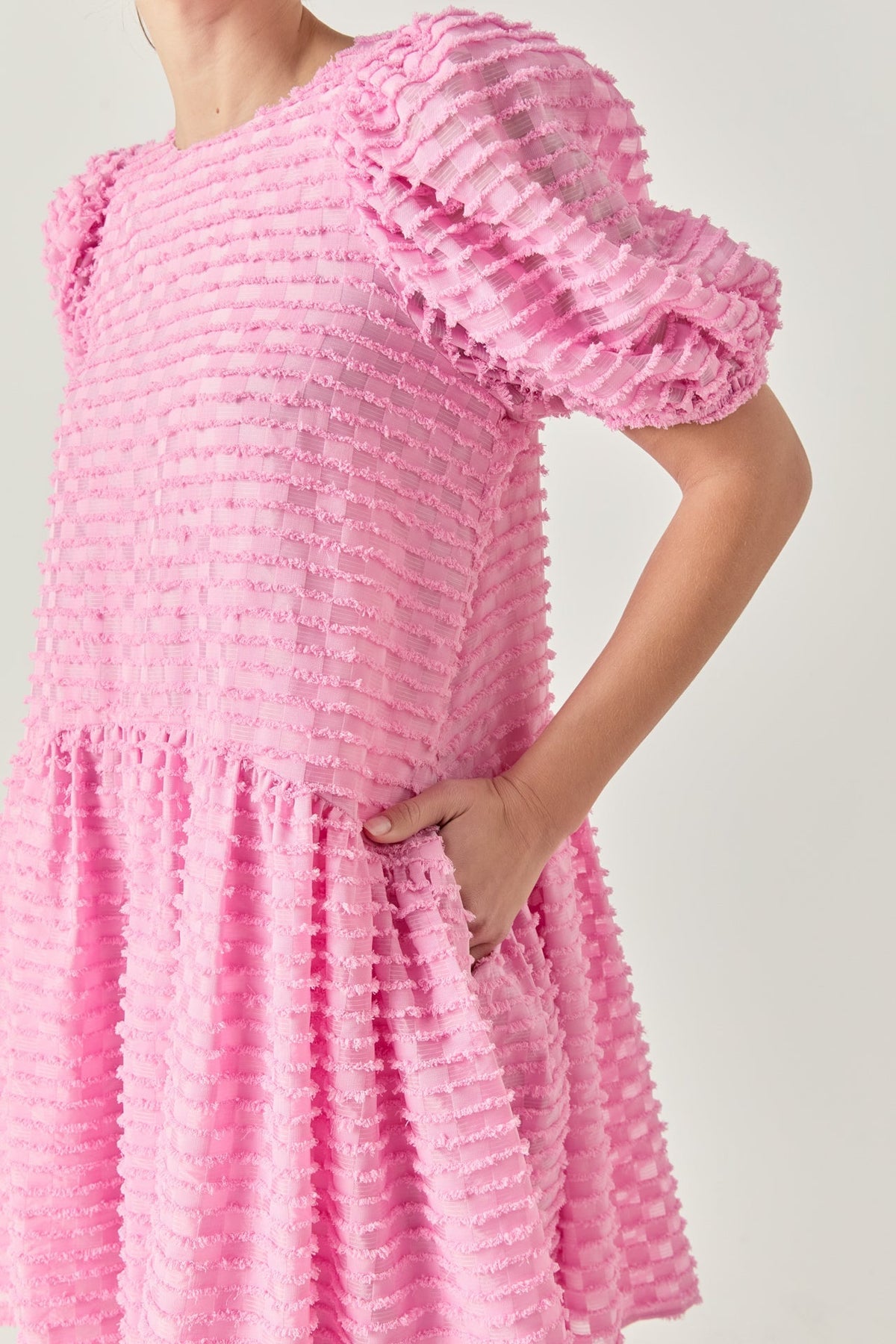 ENGLISH FACTORY - Check Baby Doll Mini Dress - DRESSES available at Objectrare
