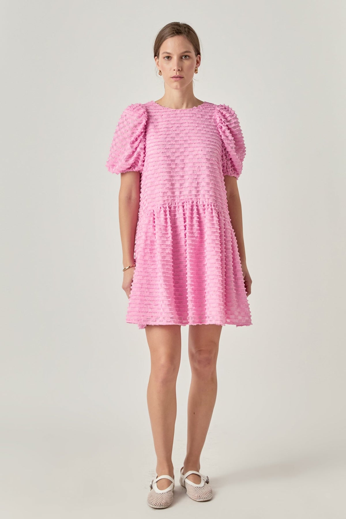 ENGLISH FACTORY - Check Baby Doll Mini Dress - DRESSES available at Objectrare
