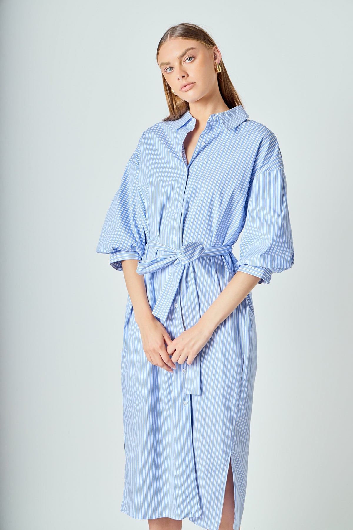Striped Collared Dress