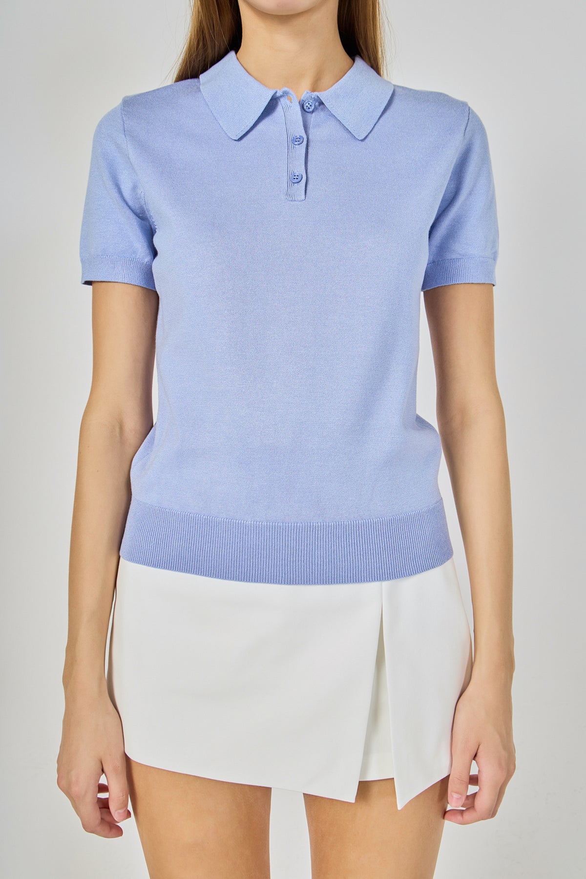 Polo Short Sleeve Sweater