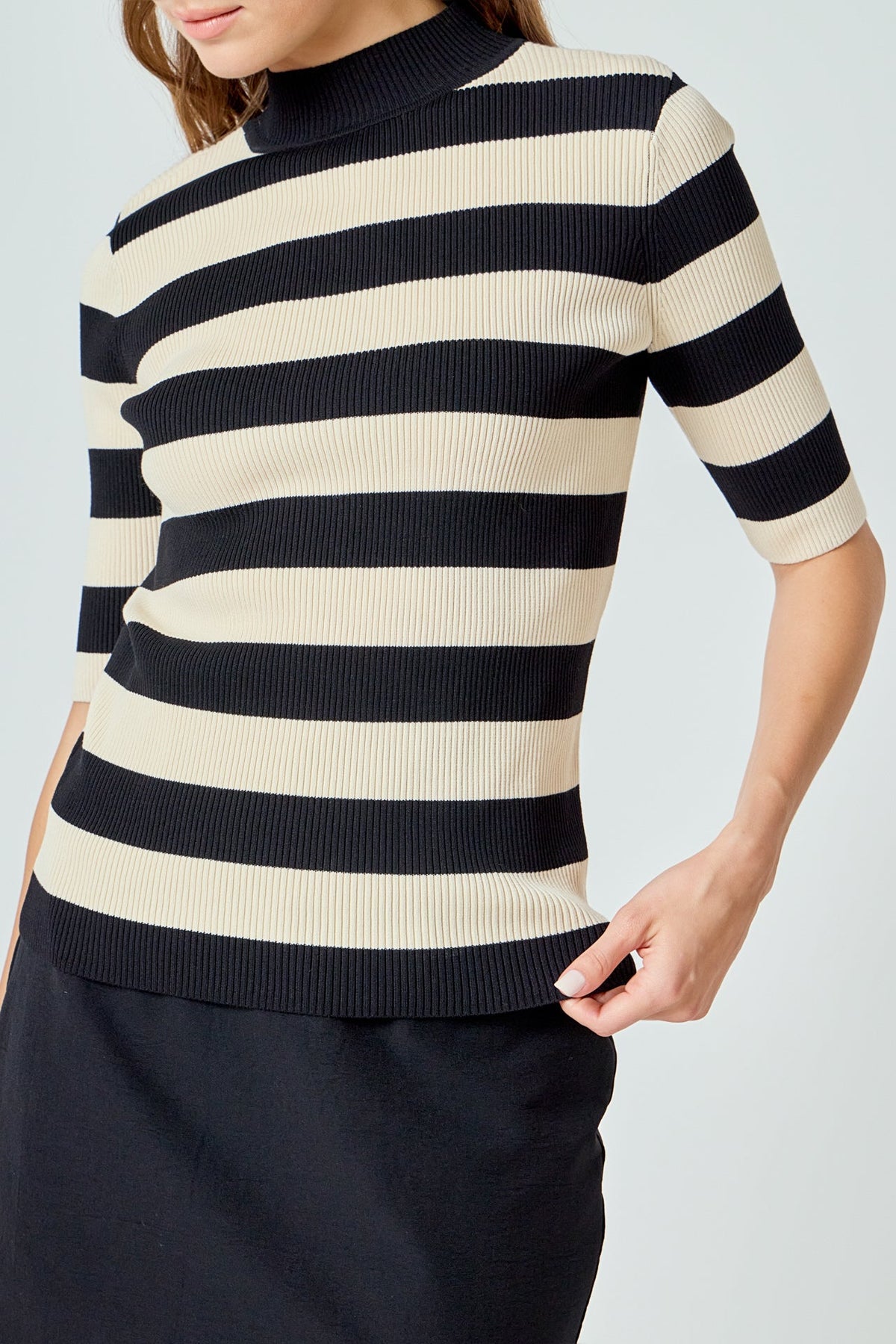 Striped Knit Top