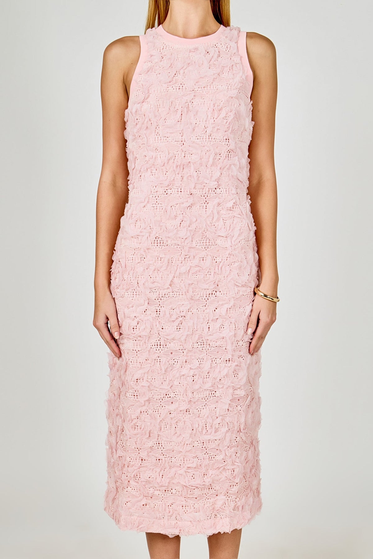 Floral Applique Maxi Dress