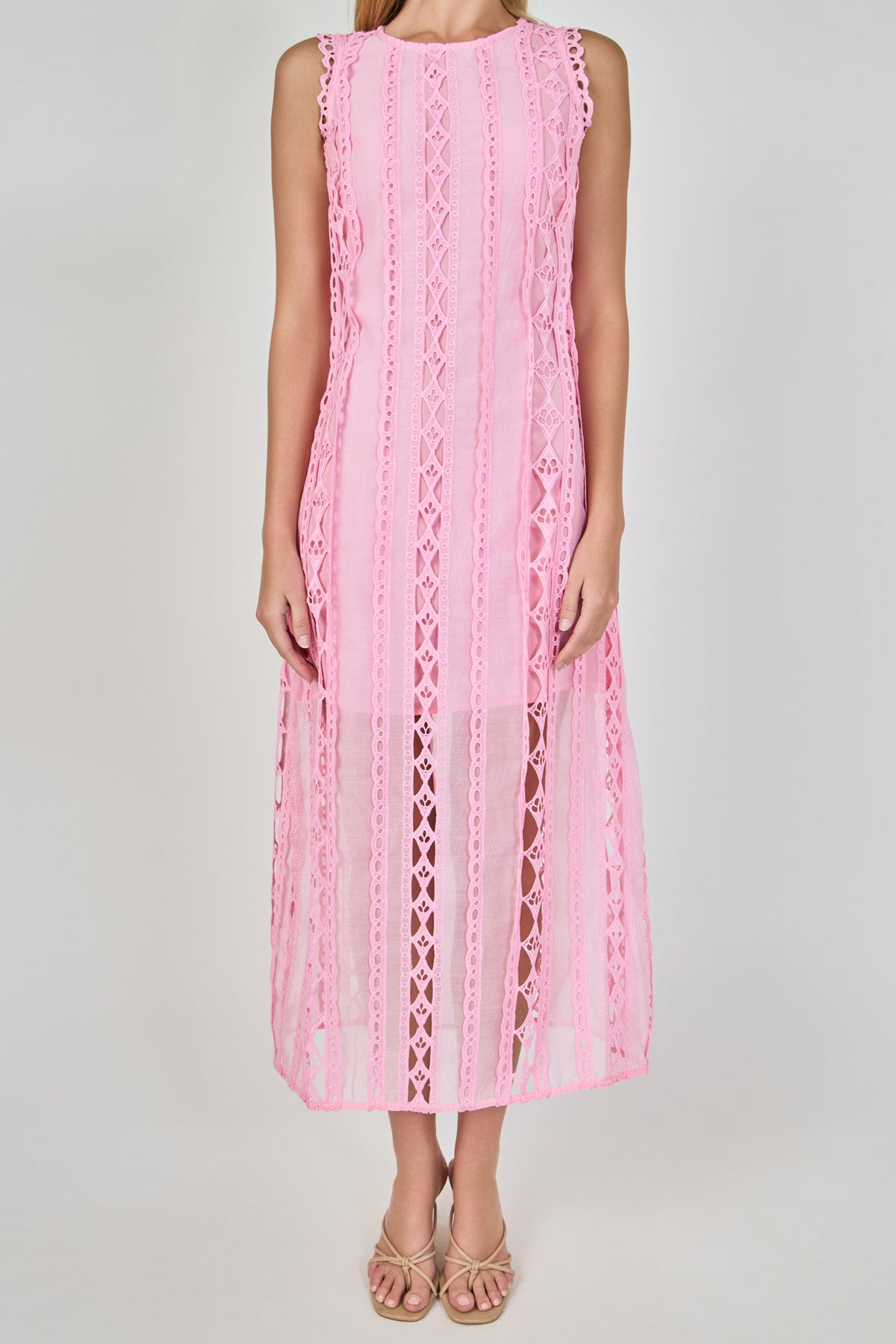 Lace Tiered Midi Dress