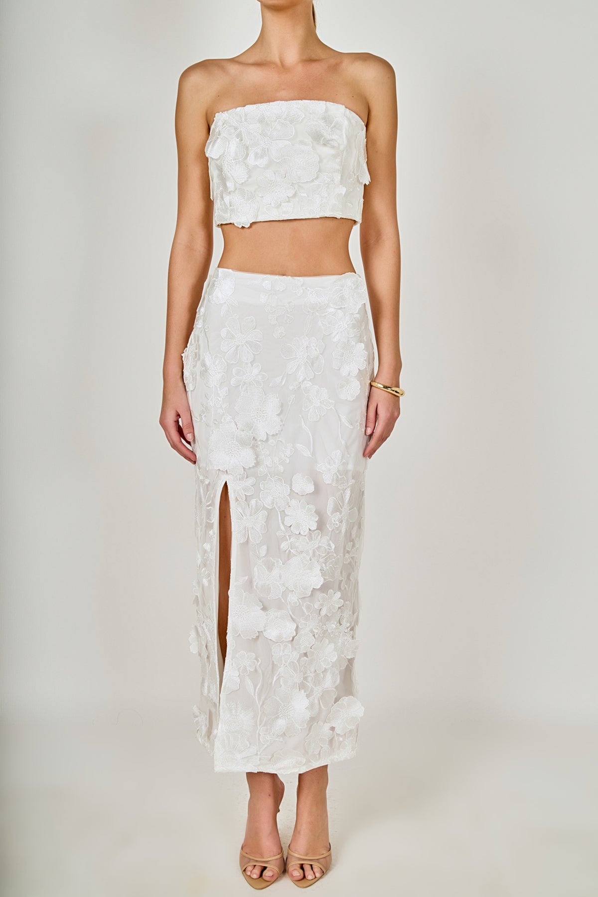 Floral Embroidered Set