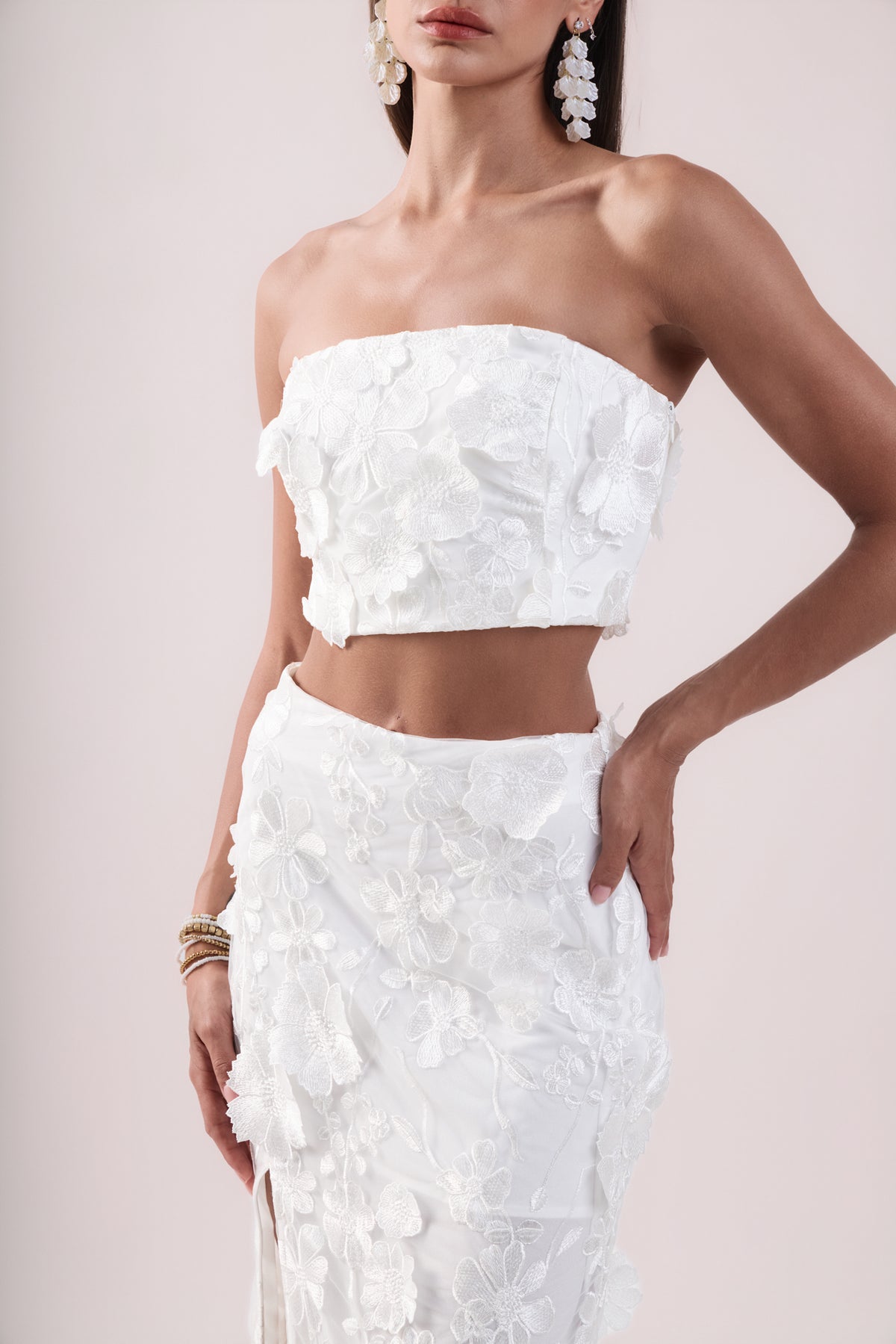 Floral Embroidered Set