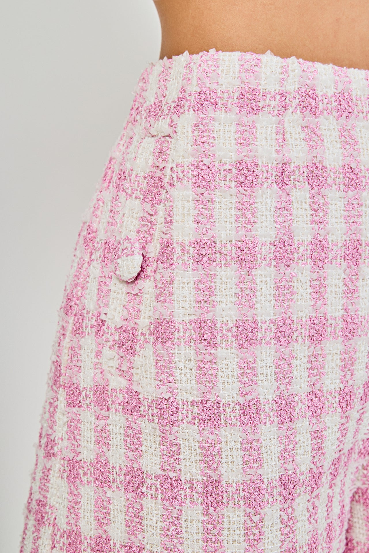 Tweed Buttoned Shorts