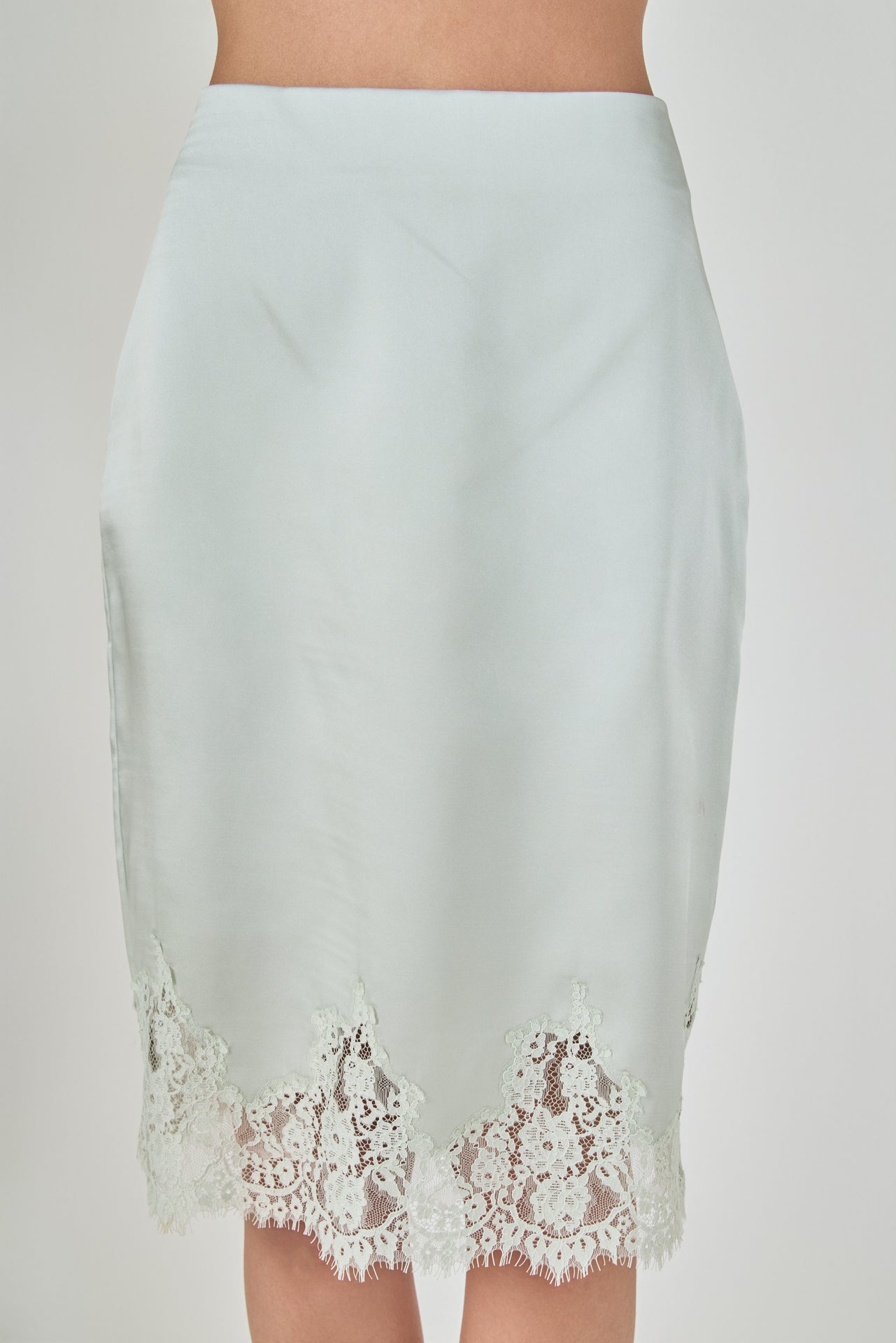 Satin Midi Skirt