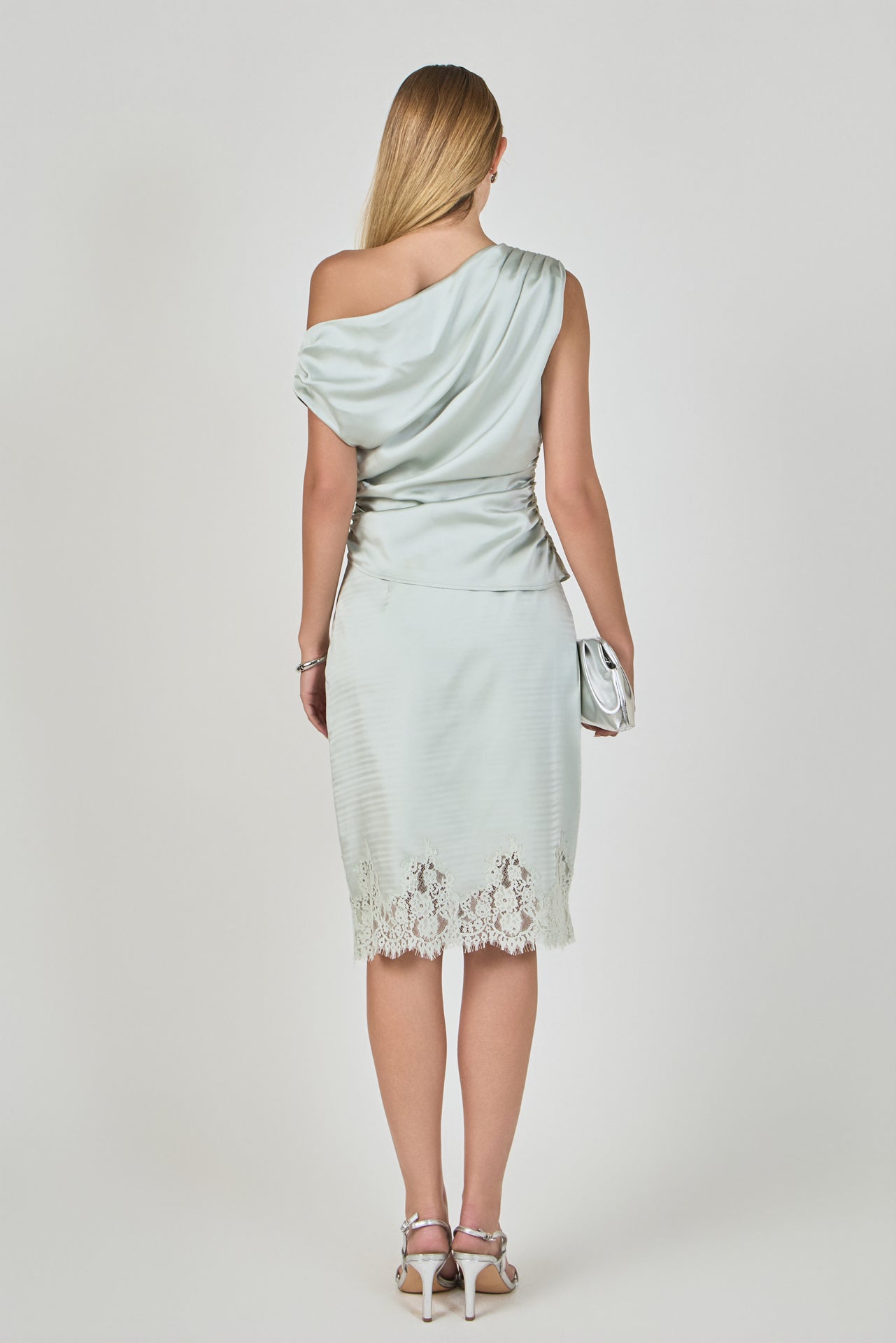 Satin Midi Skirt