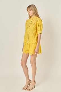 Eyelet Shorts