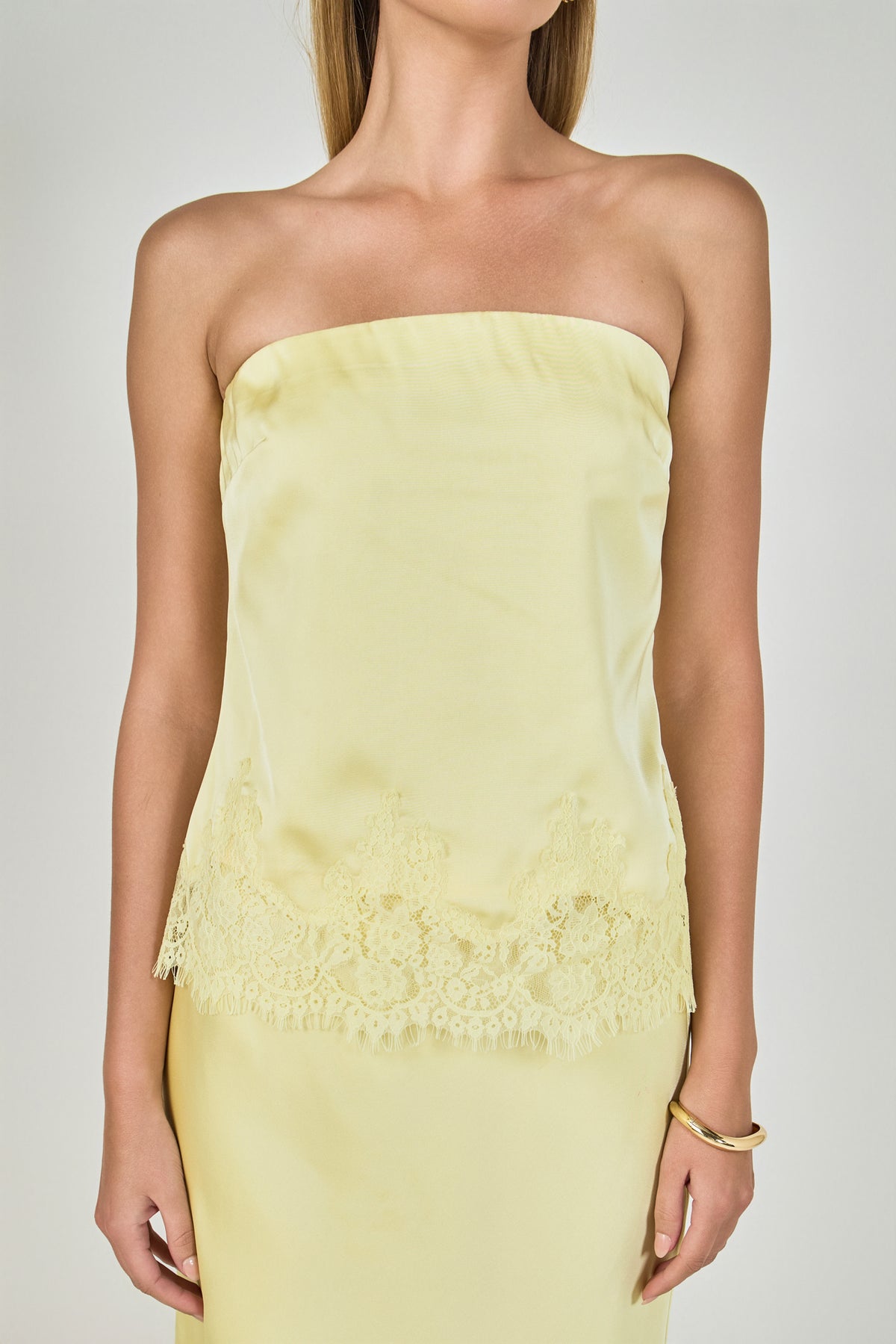 Strapless Lace Top