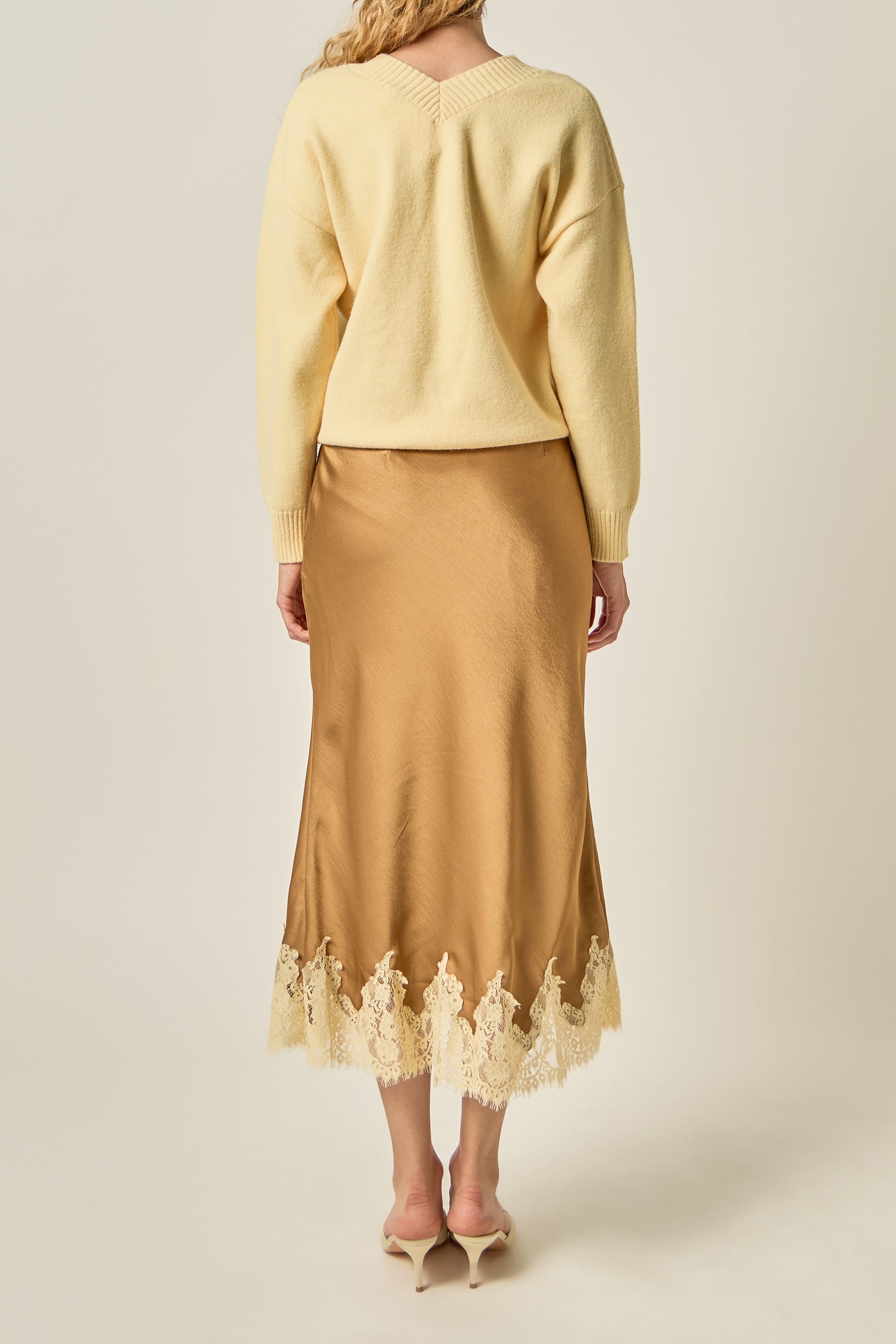 Lace Trim Sweater