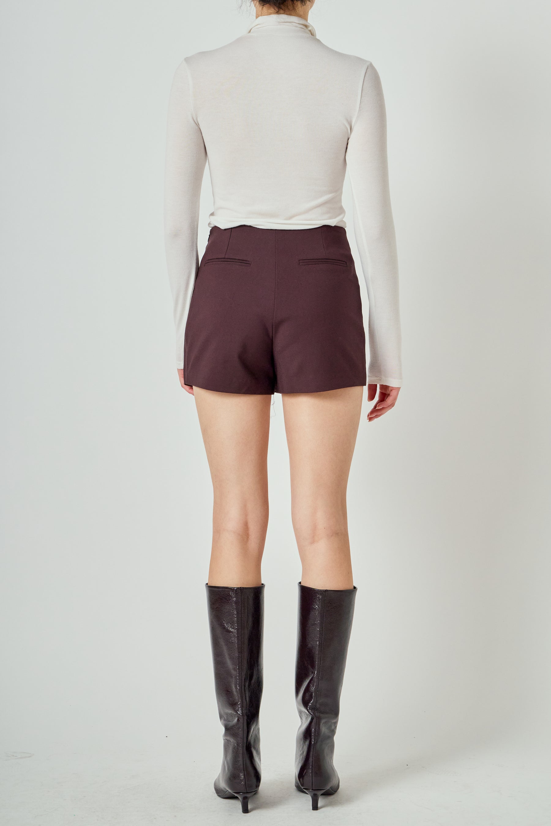 Slit Detail High-Waisted Skort