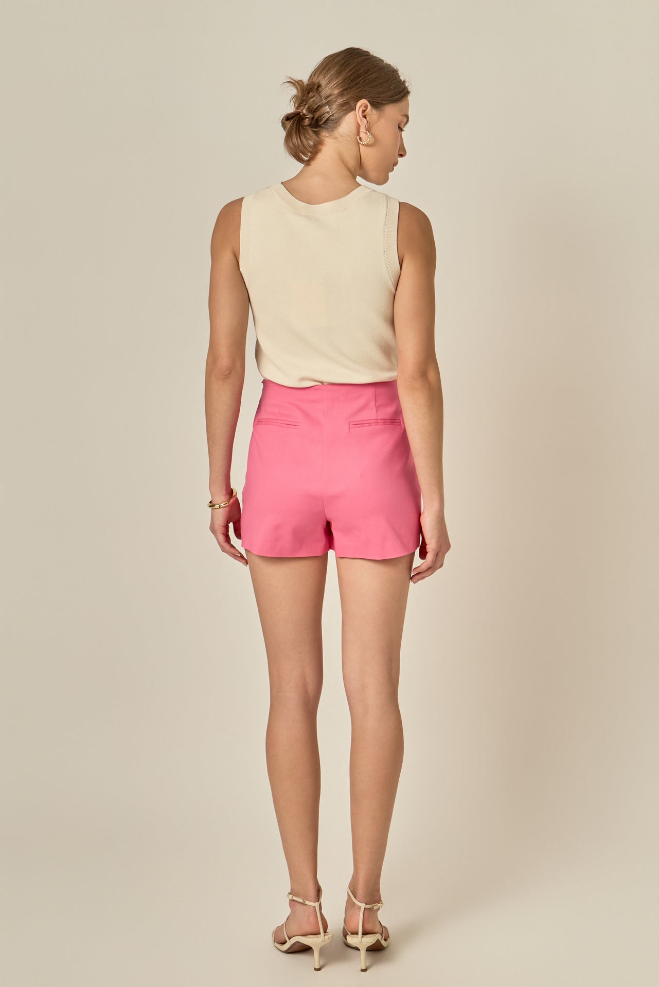 Slit Detail High-Waisted Skort