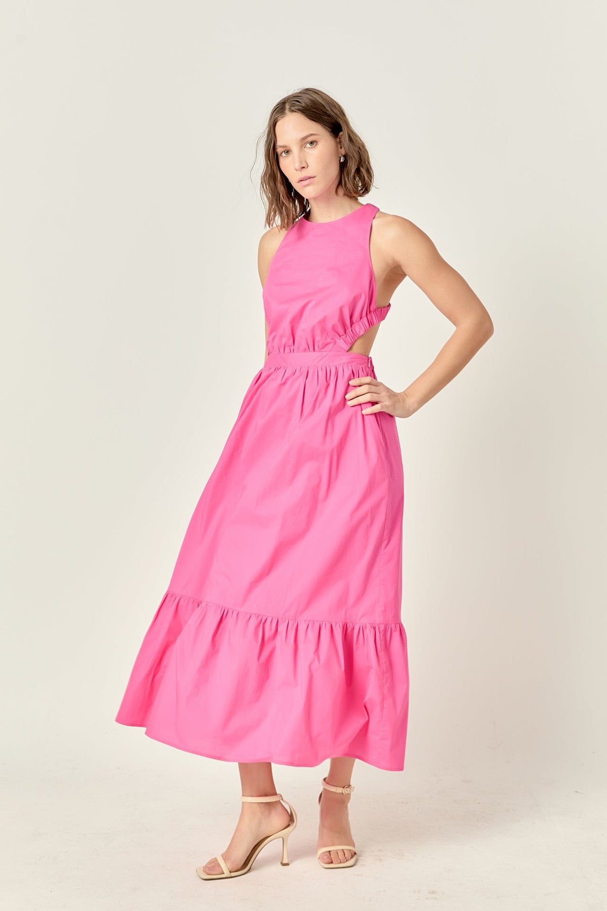 ENGLISH FACTORY - Elastic Detail Sleeveless Dress - DRESSES available at Objectrare