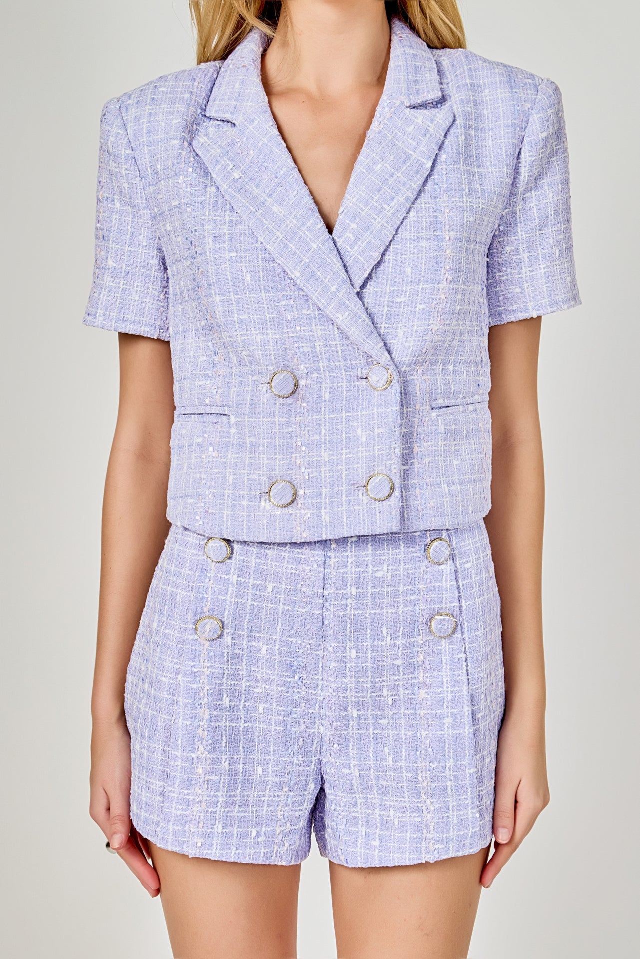 Cropped Tweed Jacket