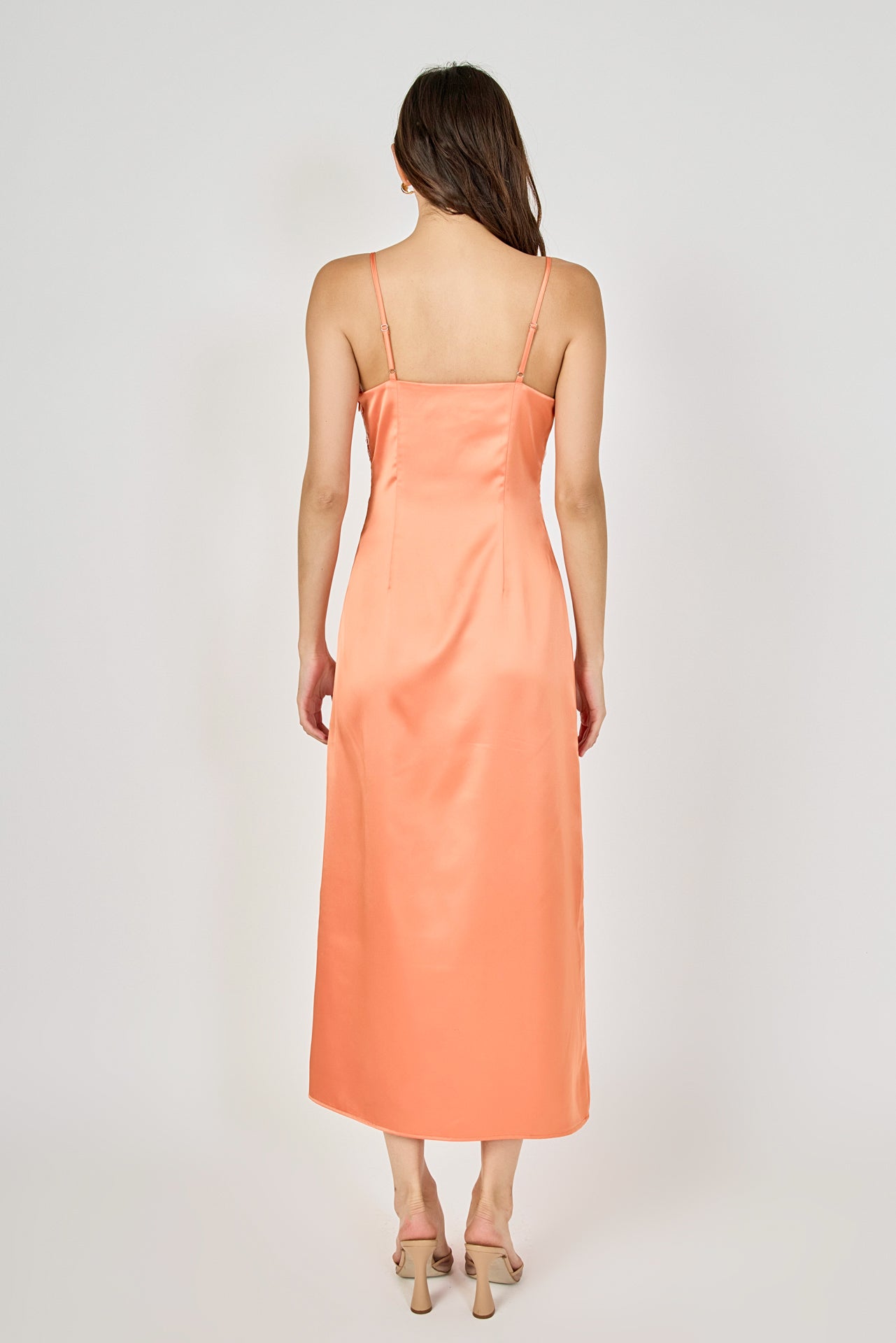 Lace Trimmed Maxi Gown