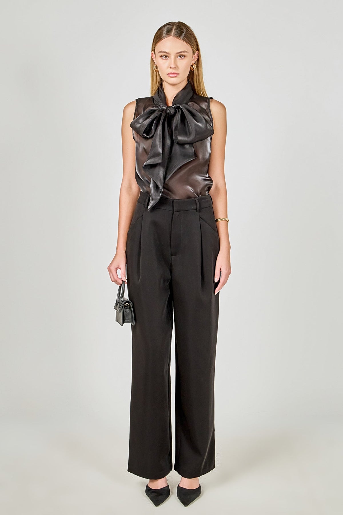 Organza Sleeveless Top