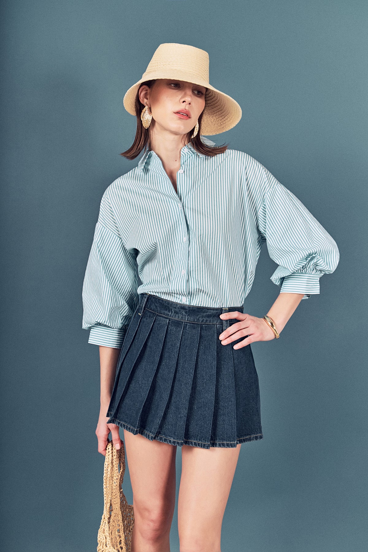 Striped Button Down Shirt