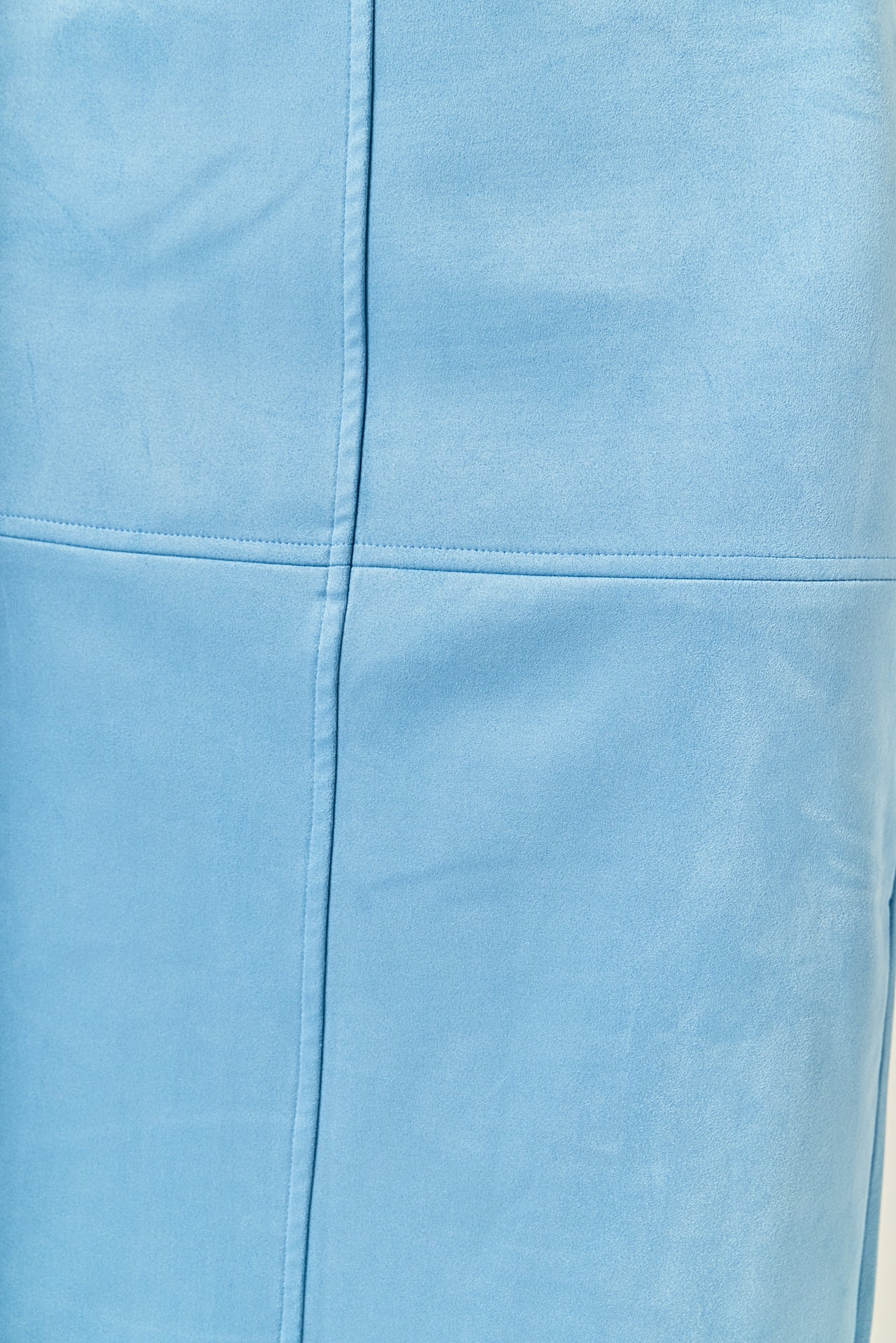 Faux Suede Midi Skirt