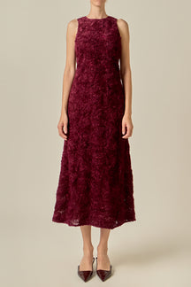 Rosette Midi Dress