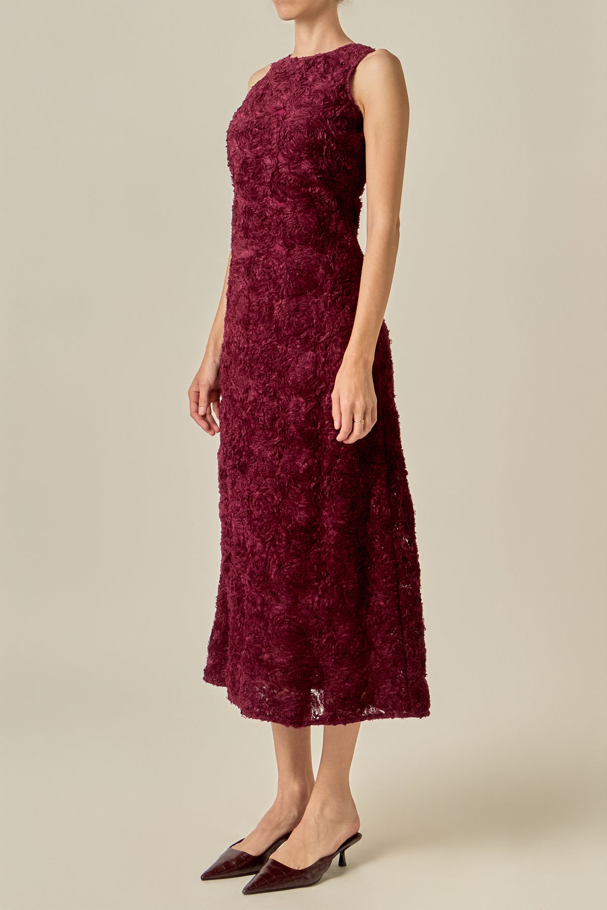 Rosette Midi Dress