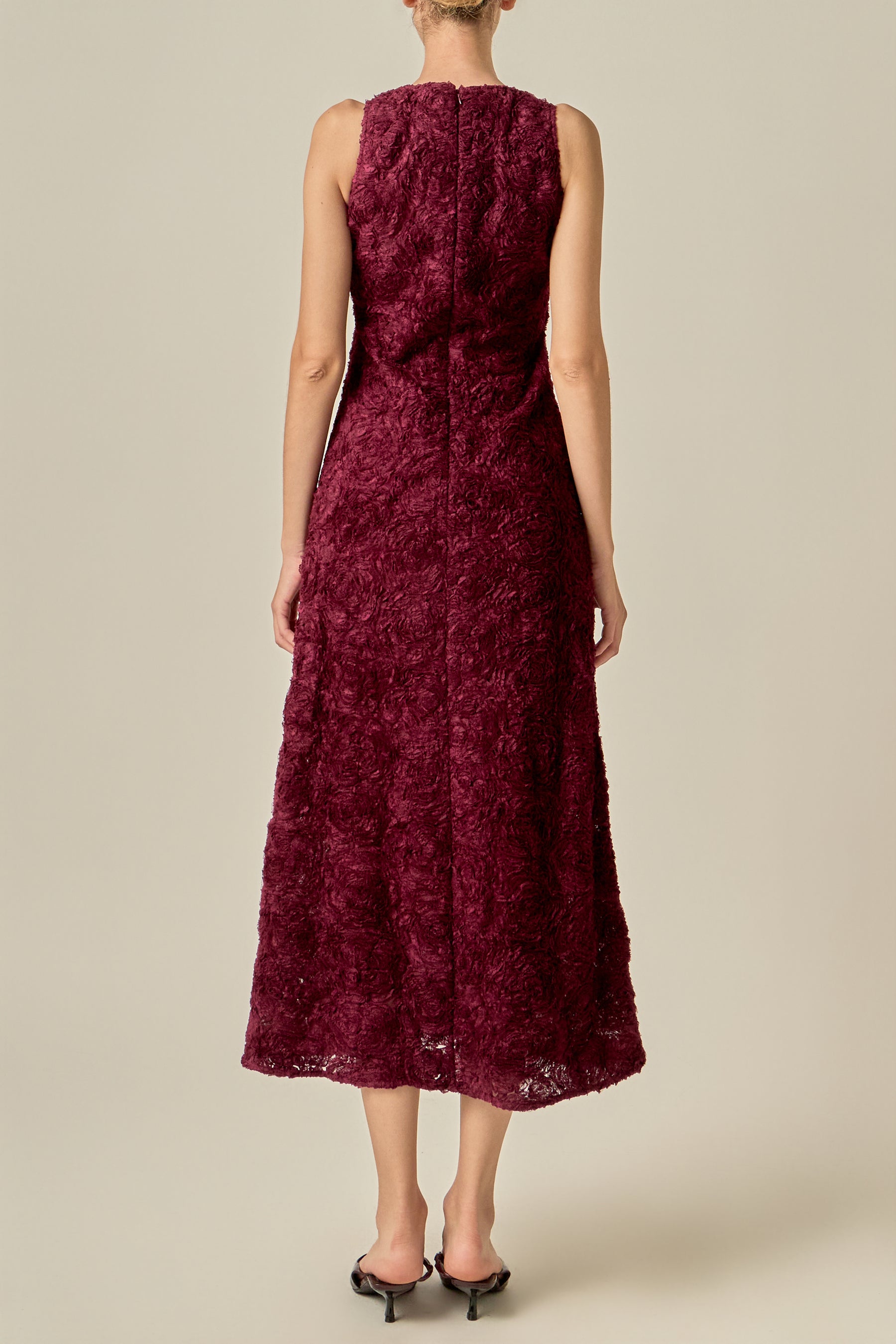 Rosette Midi Dress